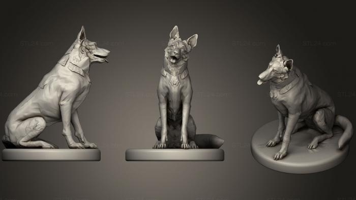 Статуэтки животных (Собачье мясо (Fallout 4), STKJ_0896) 3D модель для ЧПУ станка